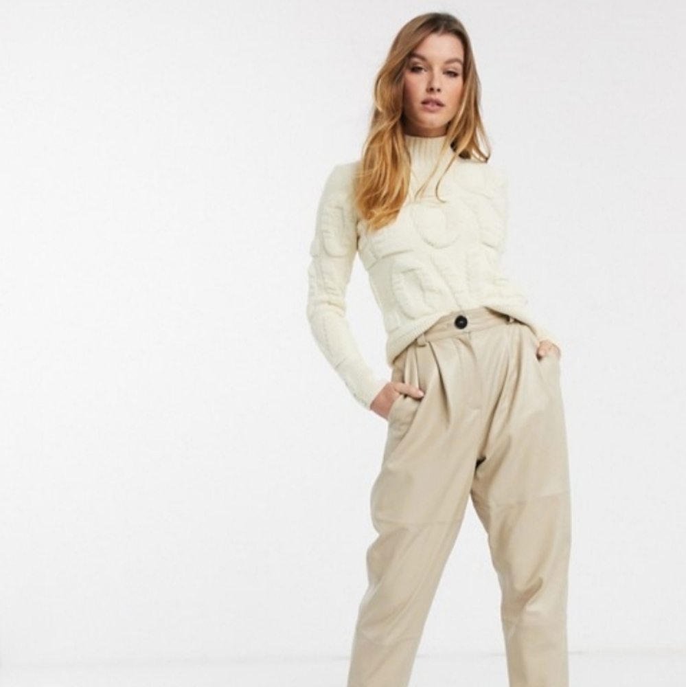 River Island knitted love turtleneck sweater